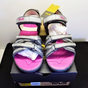 Teva Silver Magenta  Girls Y Tirra Sport Sandal